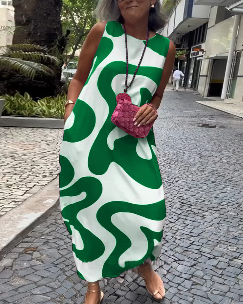 Marthe | Mønstret Kjole