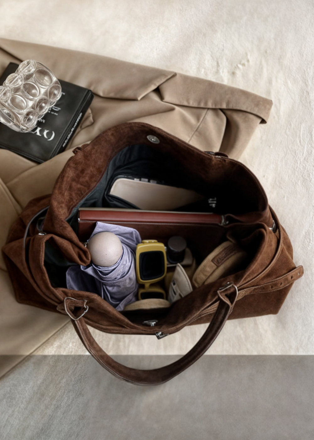 CHRISTINA | Borsa Celeste i Suede