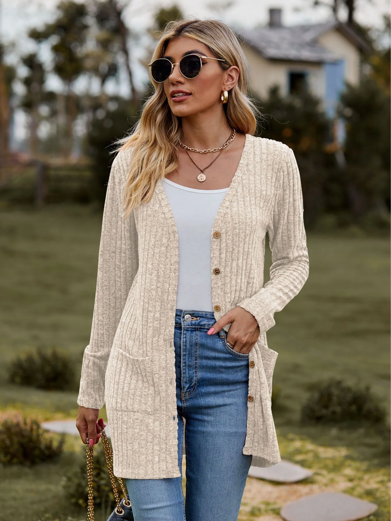 Corinne  | Langermet Cardigan