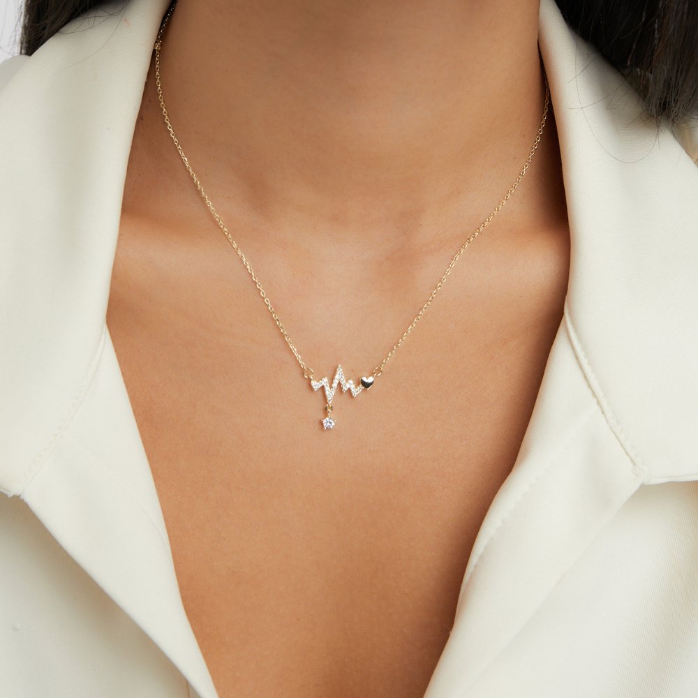 Halskjede med hjerteslag