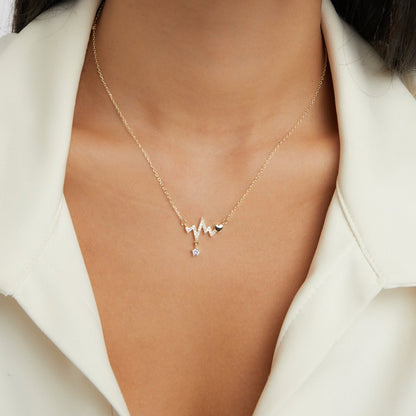 Halskjede med hjerteslag