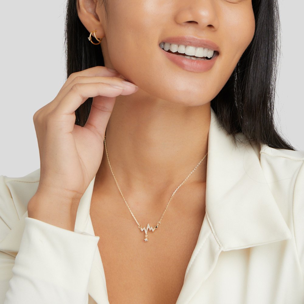 Halskjede med hjerteslag