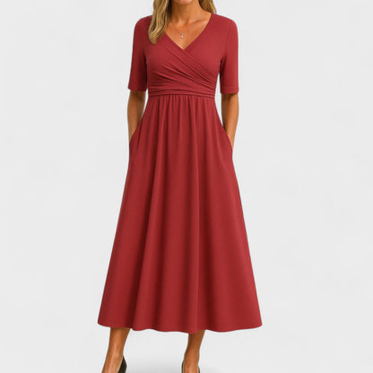 Joanna – Elegant Midi Kjole