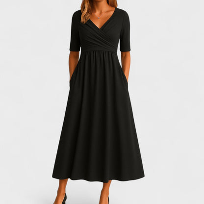 Joanna – Elegant Midi Kjole