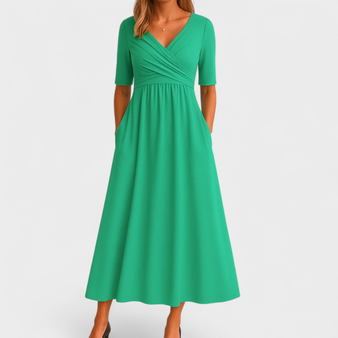 Joanna – Elegant Midi Kjole
