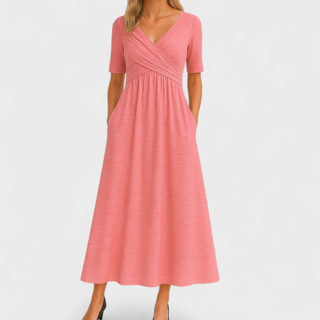 Joanna – Elegant Midi Kjole