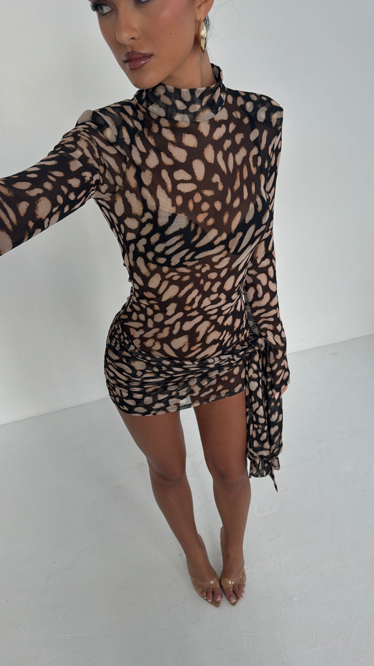 Sandra | Print Kjole