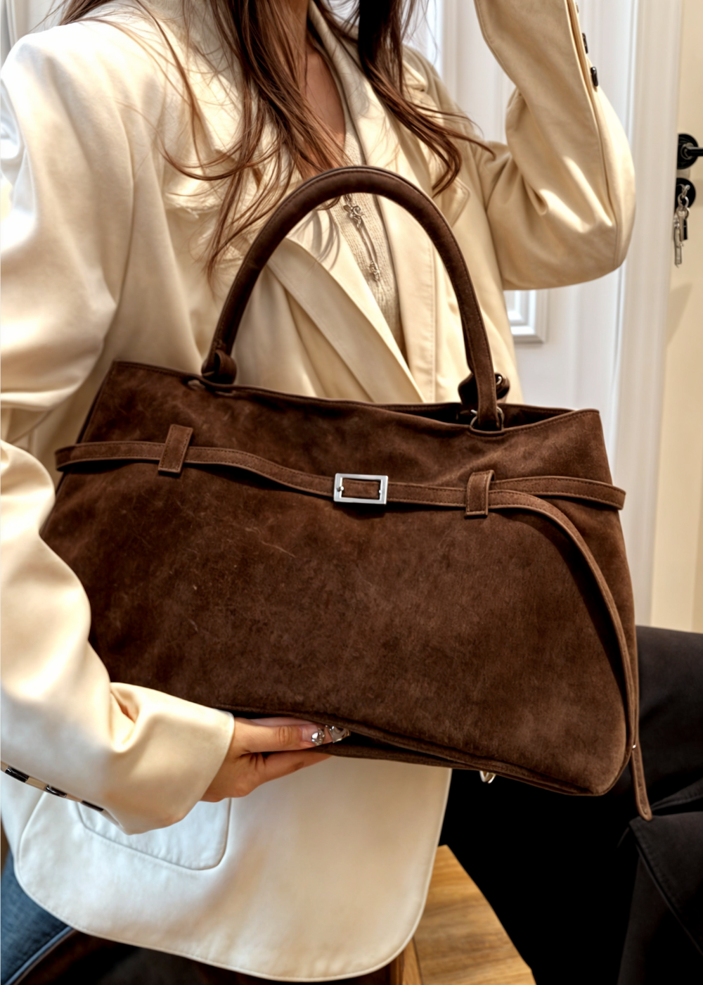 CHRISTINA | Borsa Celeste i Suede