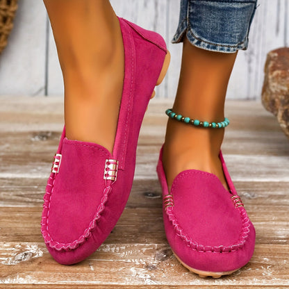 Amalie | Ortopediske Loafers med Metallisk Detalj