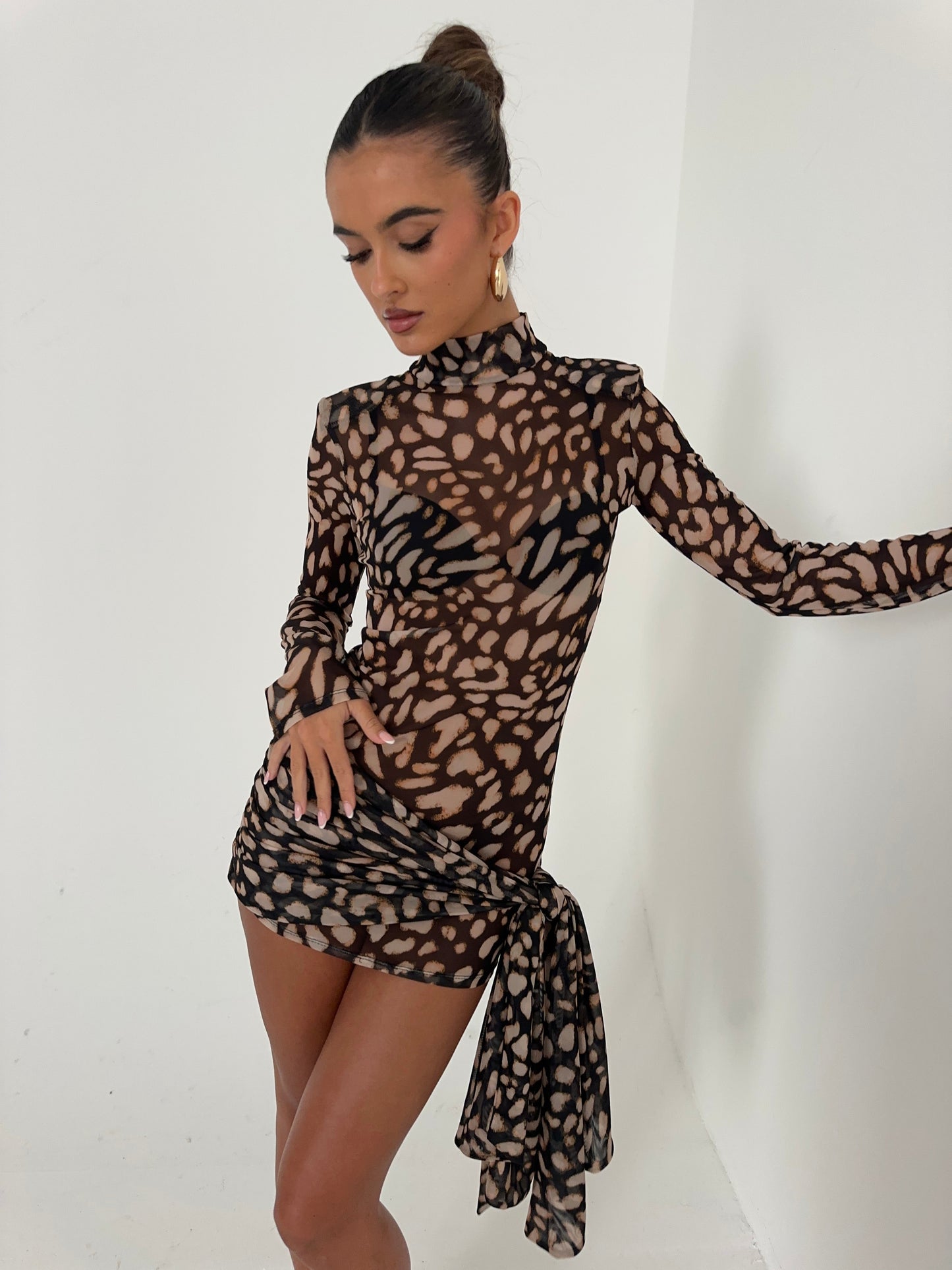Sandra | Print Kjole