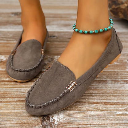 Amalie | Ortopediske Loafers med Metallisk Detalj