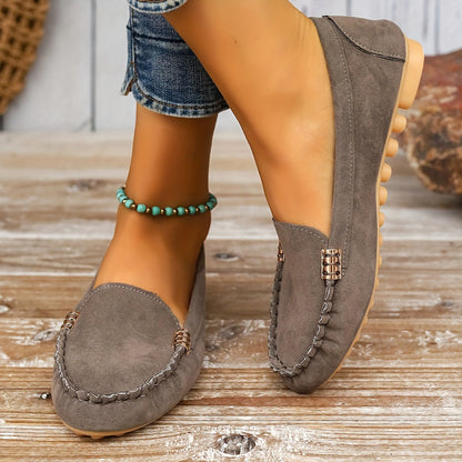 Amalie | Ortopediske Loafers med Metallisk Detalj