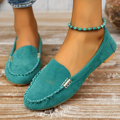 Amalie | Ortopediske Loafers med Metallisk Detalj