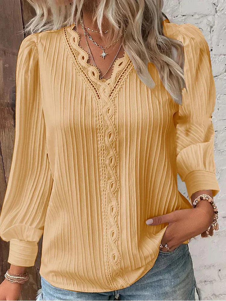 Maja | Spetsdetaljer Bluse