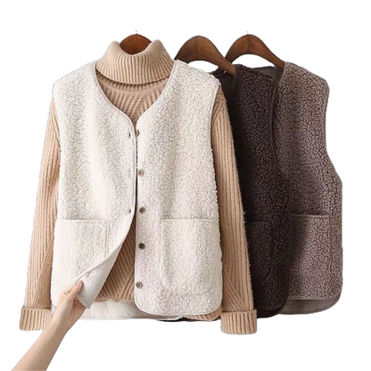 Olivia  | Klassisk Teddyvest
