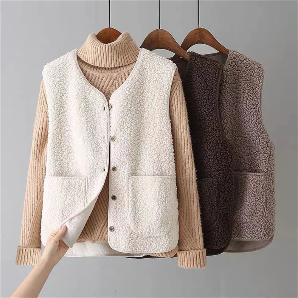 Olivia  | Klassisk Teddyvest
