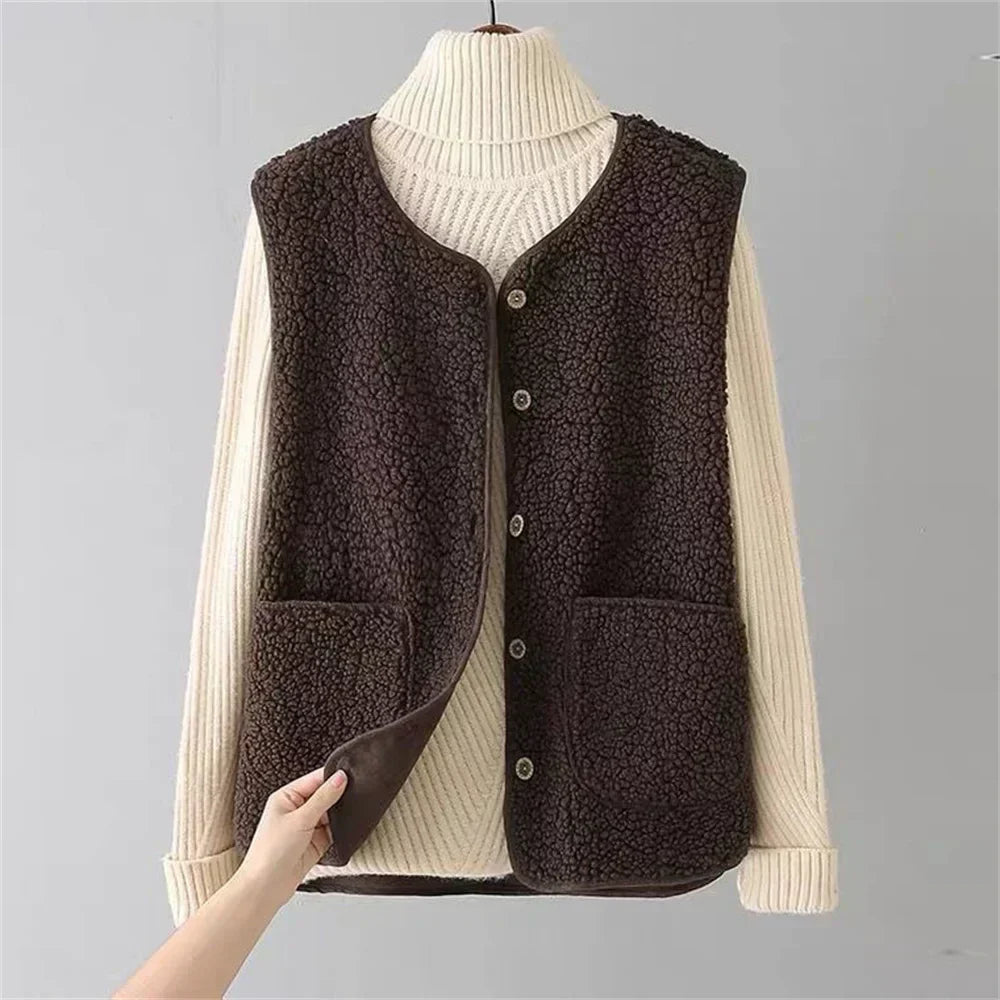 Olivia  | Klassisk Teddyvest