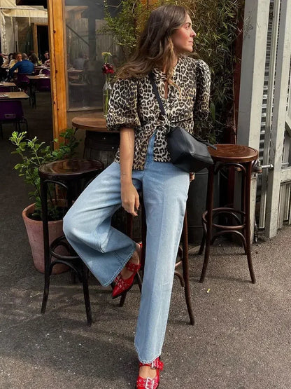 Olivia | Leopard topp