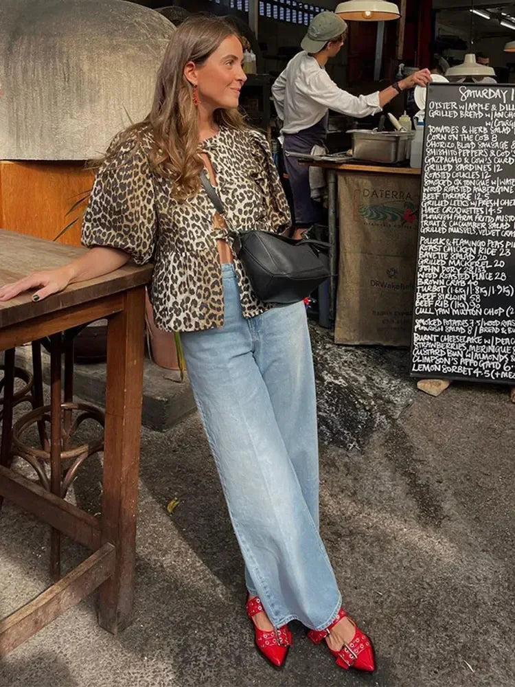 Olivia | Leopard topp