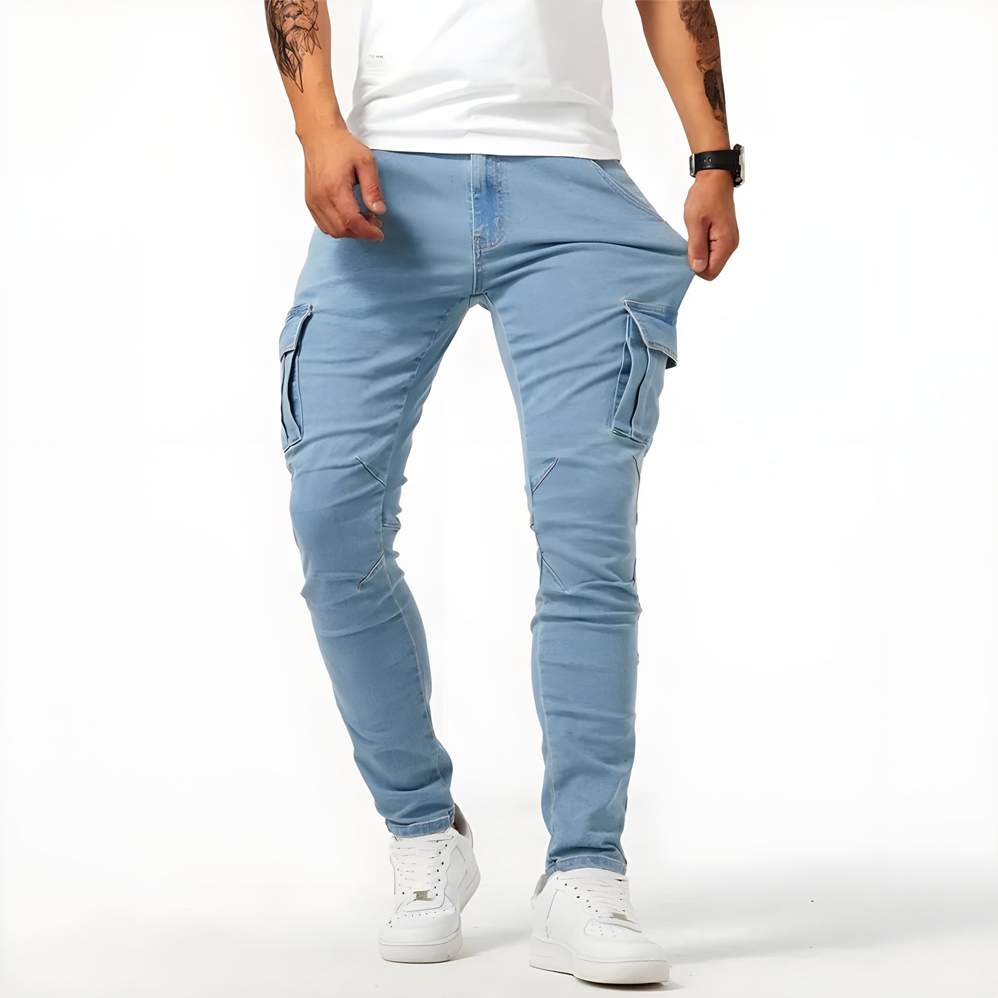 Nils | Denim Cargo-Bukse