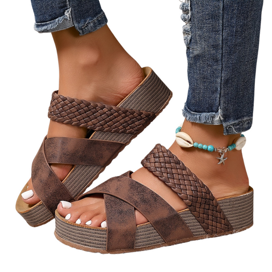 Lena | Lær sandaler