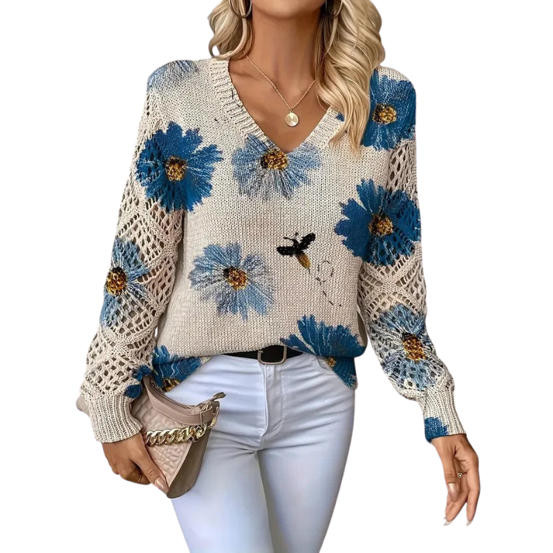 Synne | Blomstermønster Genser