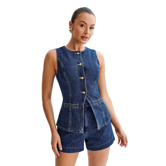 Skye | Denim Sett