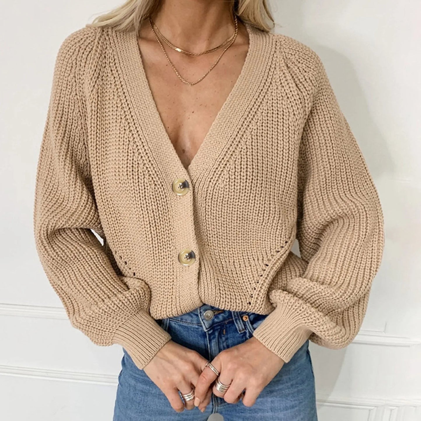 Alexandra | V-hals Genser