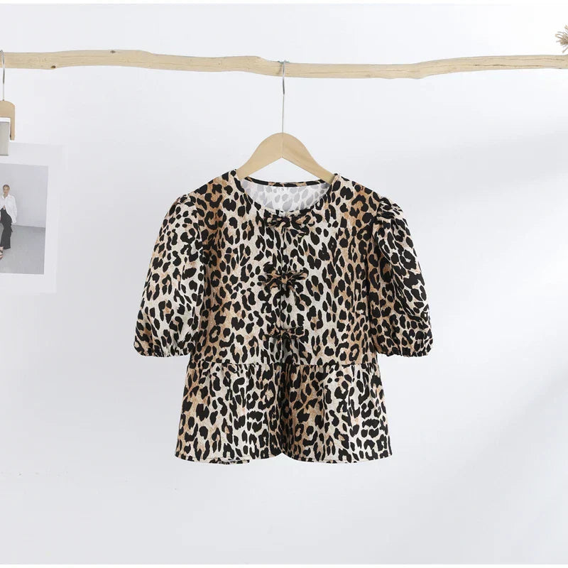 Olivia | Leopard topp