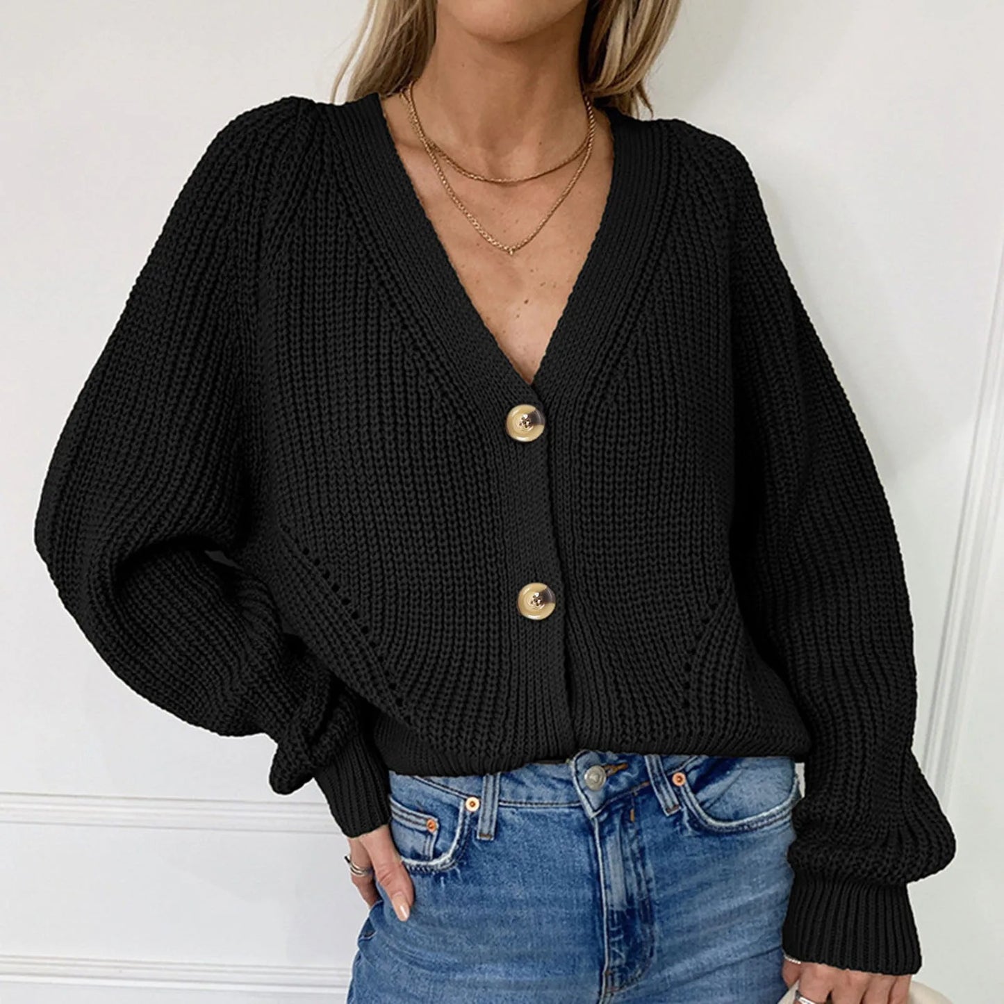 Alexandra | V-hals Genser
