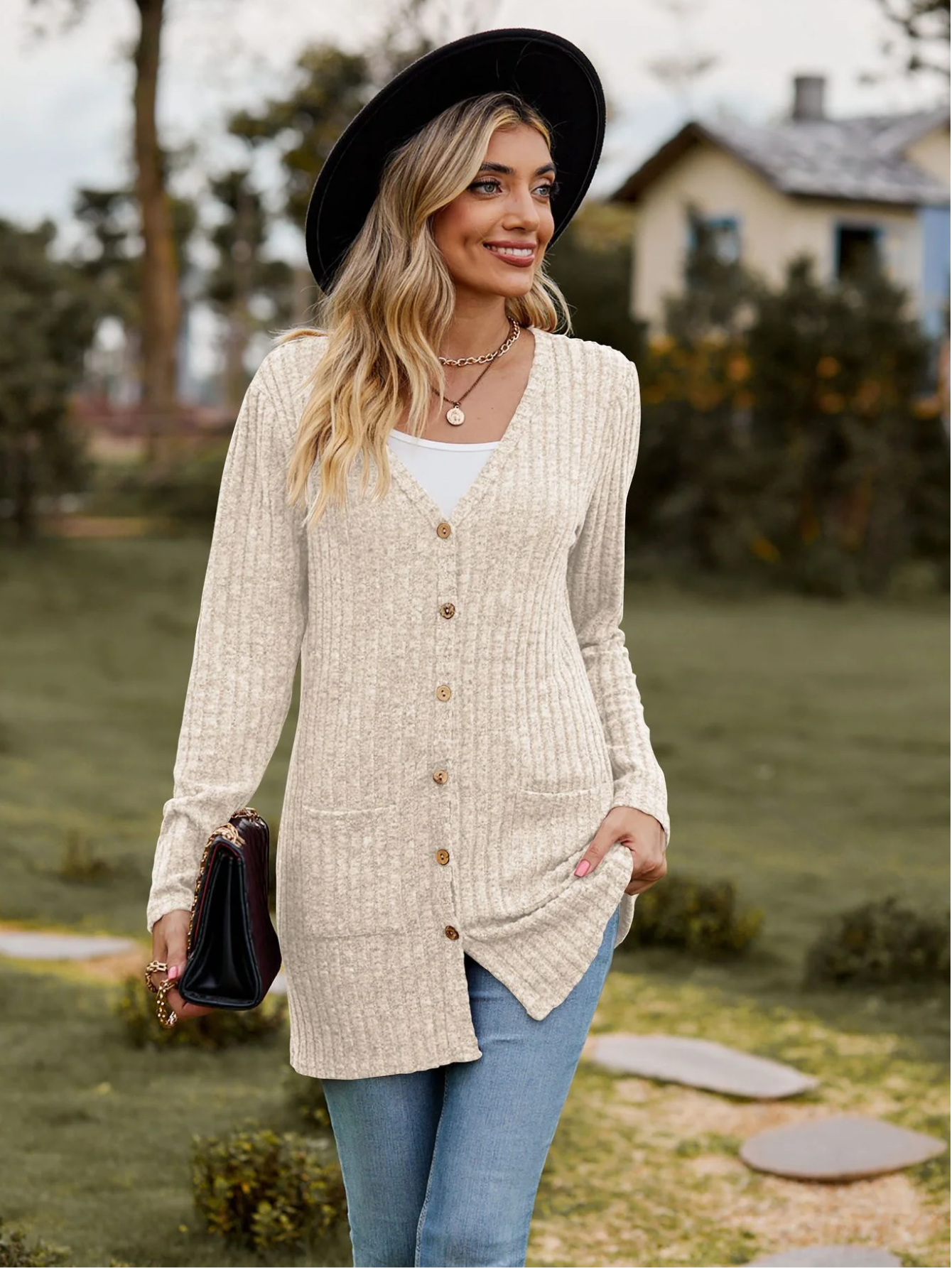Corinne  | Langermet Cardigan