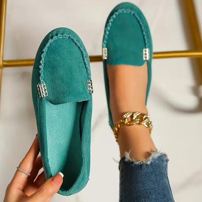 Amalie | Ortopediske Loafers med Metallisk Detalj