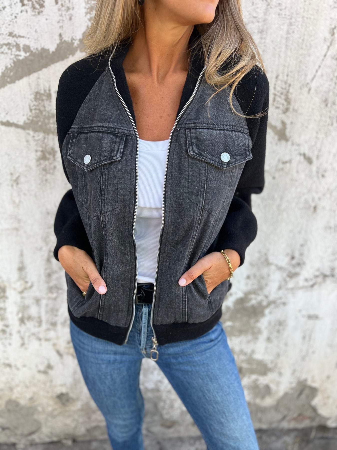 Ella | Stilren Denimjakke