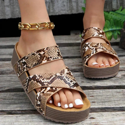 Lena | Lær sandaler