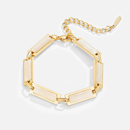 Opal armbånd Baguette